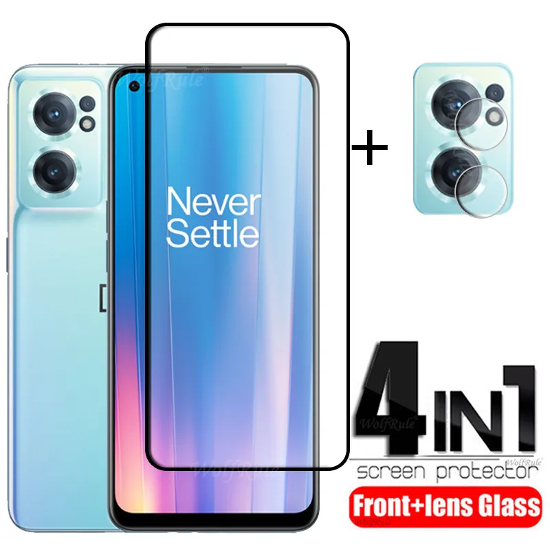 4-in-1 For Oneplus Nord CE 2 Glass For Oneplus Nord CE 2 Tempered Glass 9H Full Screen Protector For Oneplus Nord CE 2 Lens Film