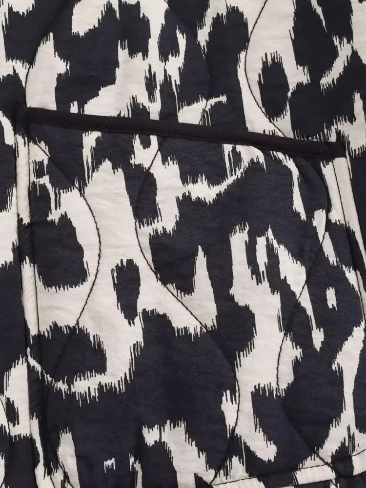 Куртка-пуховик KAOPU ZA Женская с принтом змеиной кожи винтажная верхняя одежда