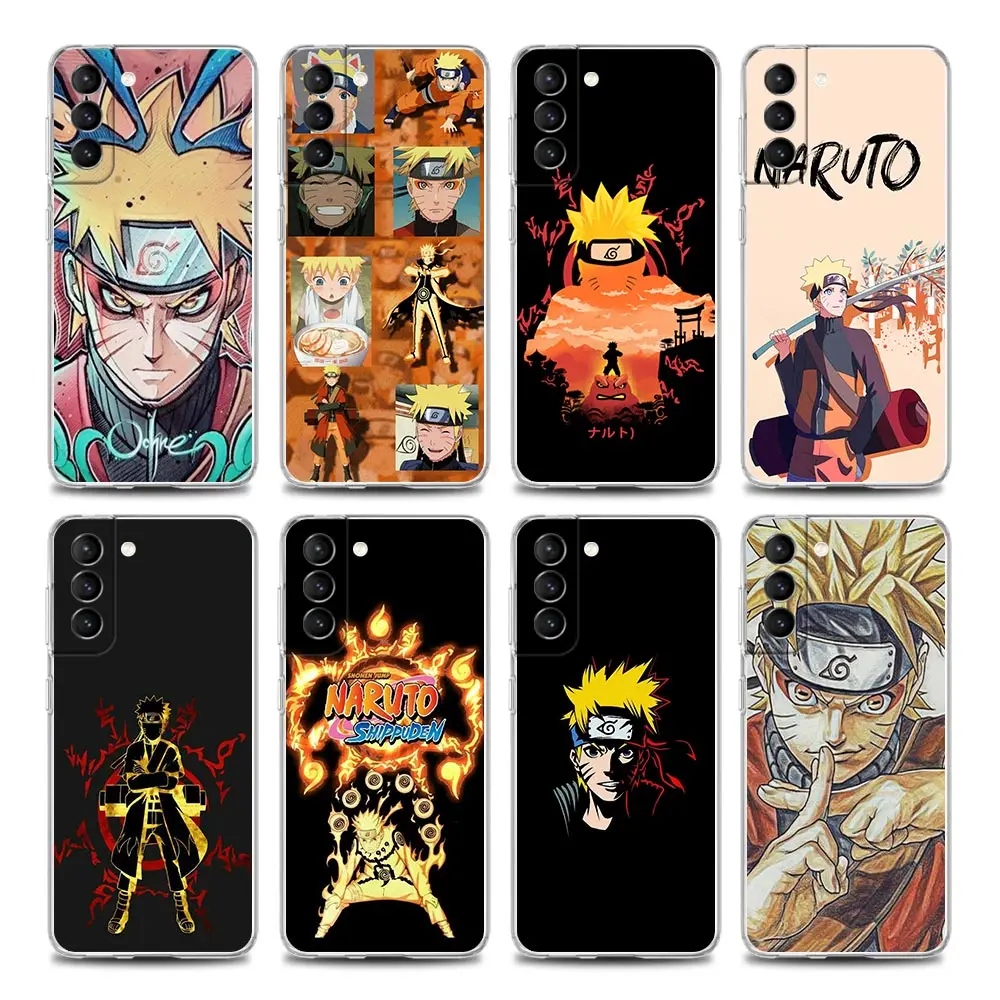 

Japanese Anime Uzumaki Naruto Clear Samsung Case for S9 S10 4G S10e S20 S21 Plus Ultra FE 5G M51 M31 M21 Soft Silicone