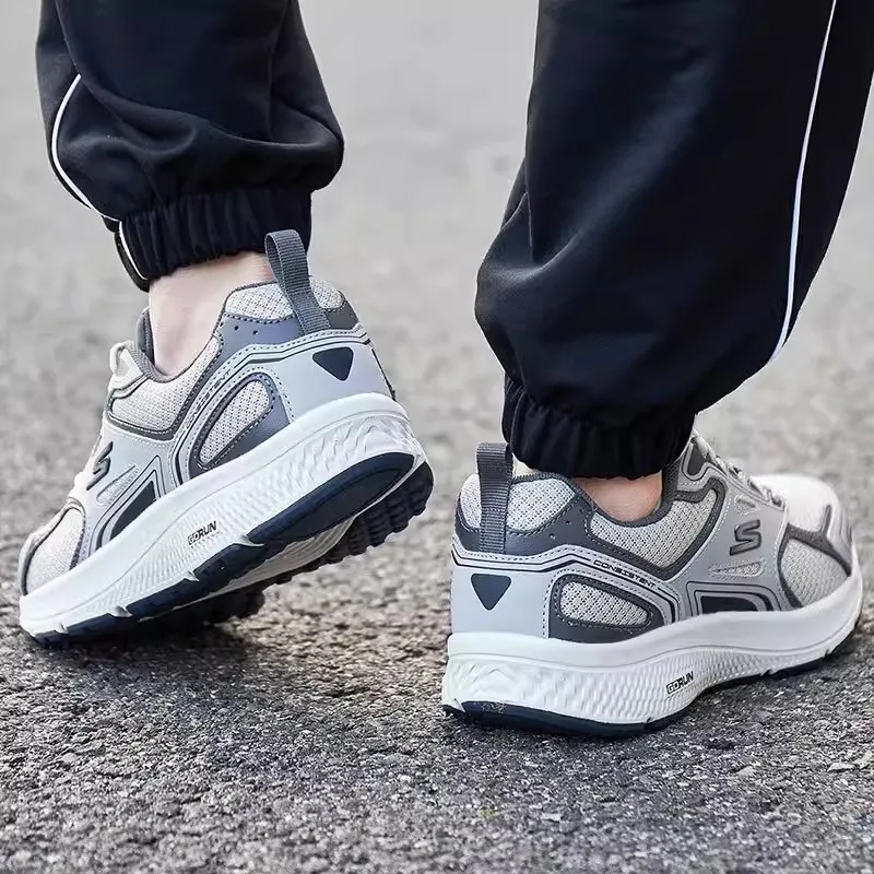 Мужские кроссовки Skecher летние повседневные с дышащей сеткой легкие