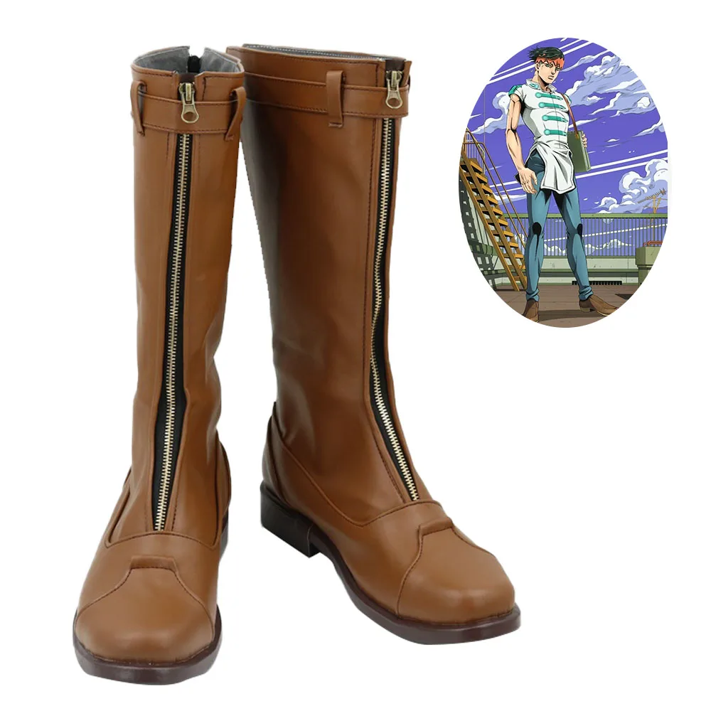 

JoJo's Bizarre Adventure Rohan Kishibe Shoes Cosplay Men Boots