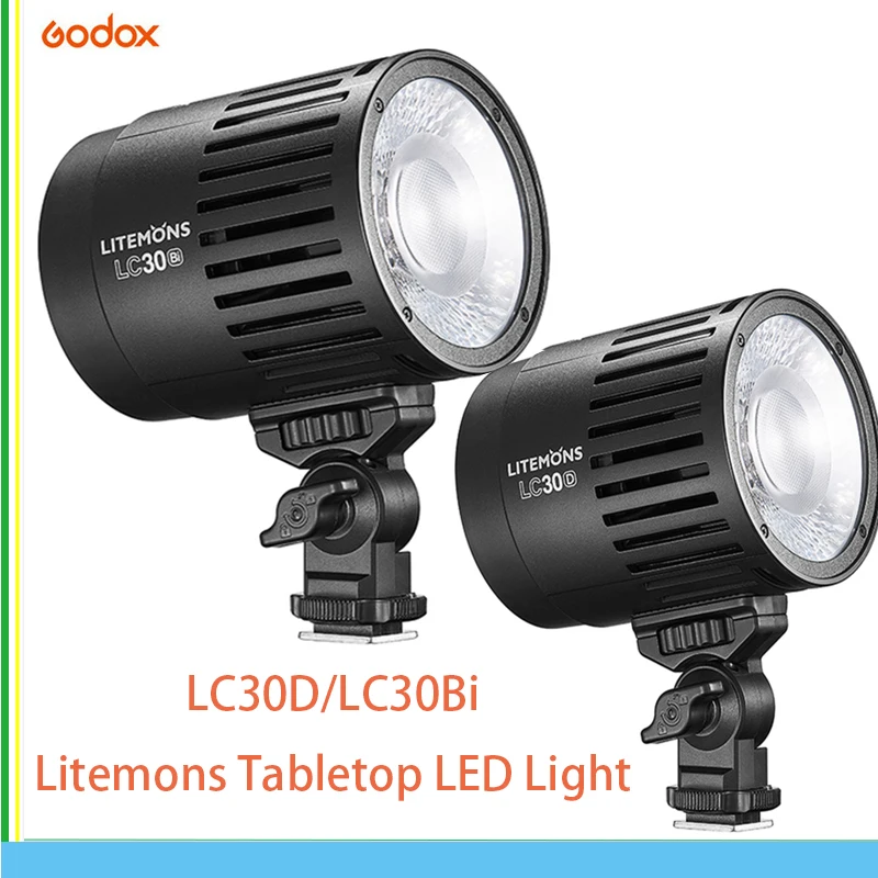 

GODOX LC30D LC30Bi 3200K-6500K CRI/TLCI Litemons Tabletop LED Light Flexible Handheld Lamp Photography Live streaming Shooting