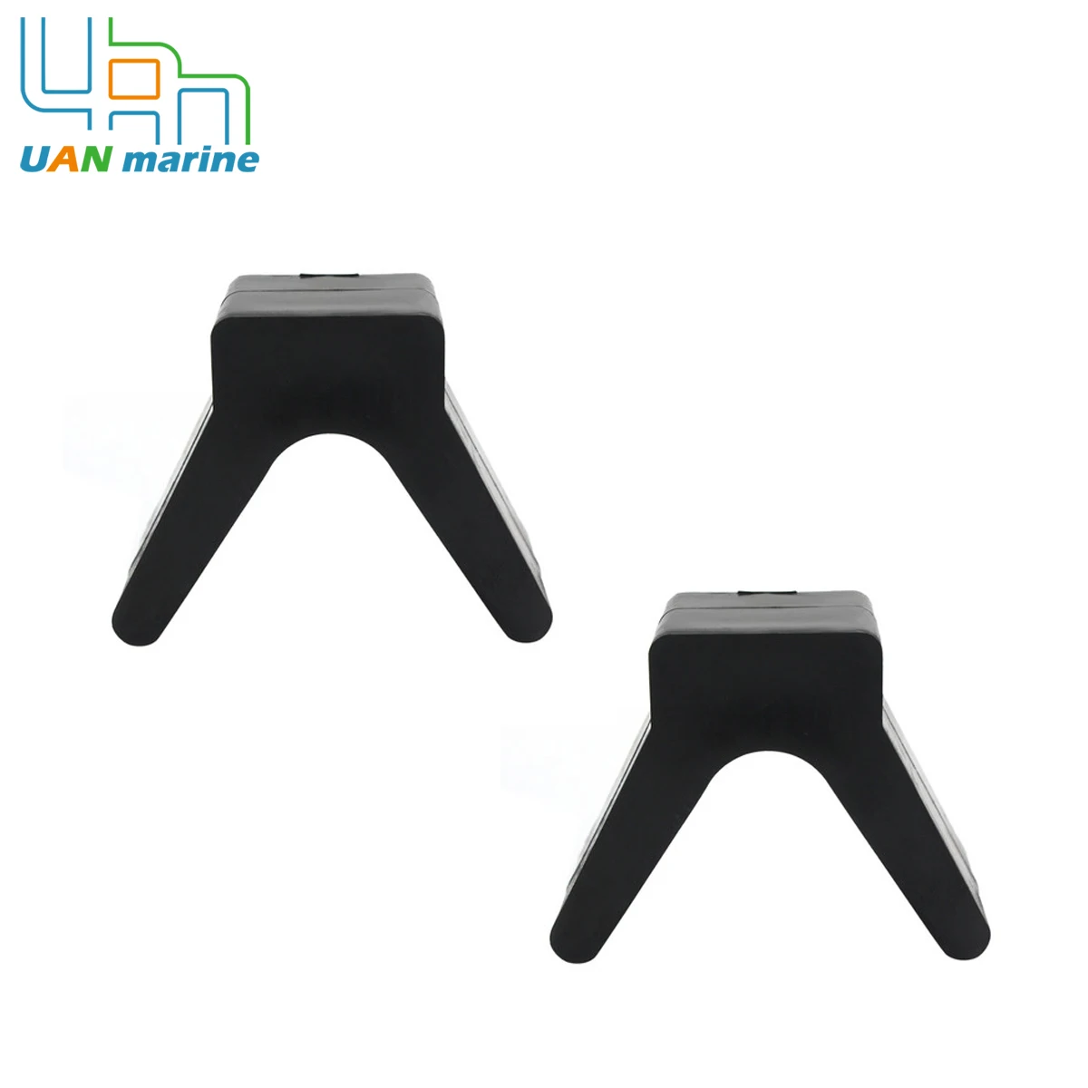 2 шт. роликовый упор для носа V прицеп лодки резиновый носка V-образный блок черный