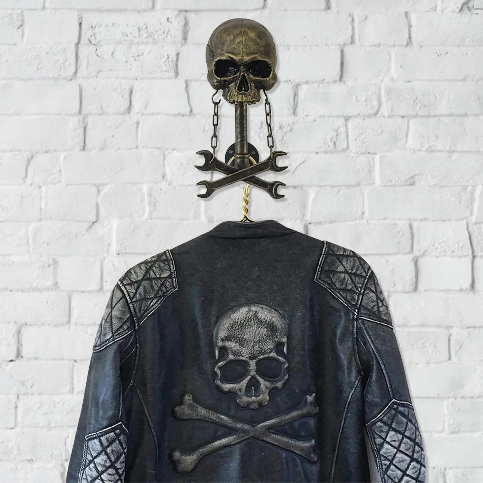 Подставка для шлема с черепом держатель шляпы мотоциклетный настенный кронштейн