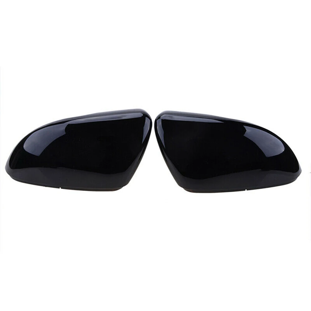 

Car Rearview Mirror Cover Protector 2pcs For Golf 6 MK6 R VI 2009-2013 Gloss Black ABS Plastic Rear View Mirror Covers
