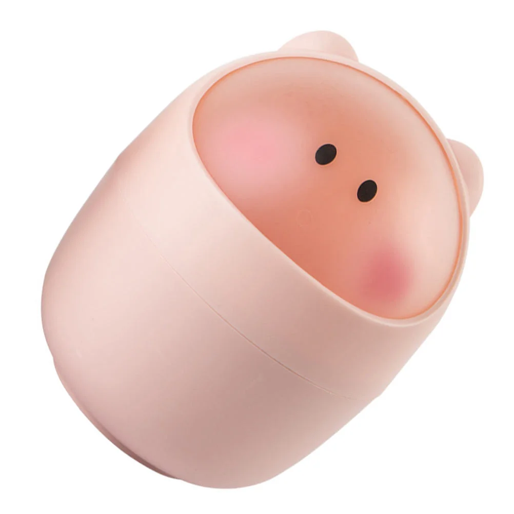 

Trash Can Bin Garbage Desktop Mini Small Waste Rubbish Containers Container Lovely Facial Cans Countertop Wastebasket Office