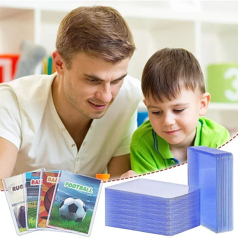 Пластиковые карманы для карт спортивные 100 шт./упаковка защитный держатель