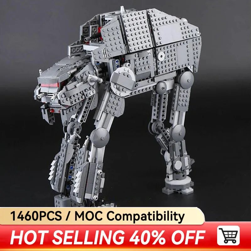 Hot In Stock AT Robot 05130 Compatible Moc-75189 Moc-75251 Heavy Assault Walker Model Building Blocks Gift Toys For Children