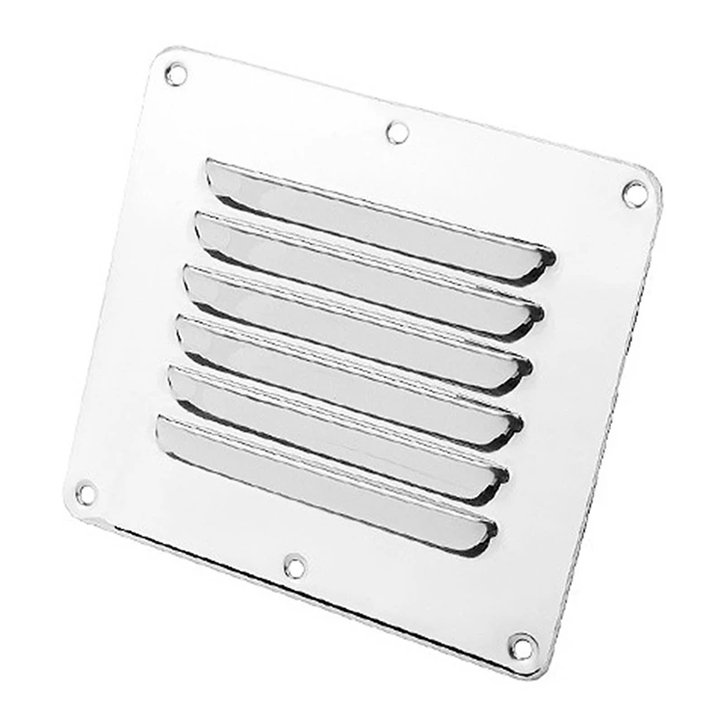 

Marine Hardware Stainless Steel Boat Marine Square Air Vent Louver Vent Grille Ventilation Louvered Ventilator Grill Cover