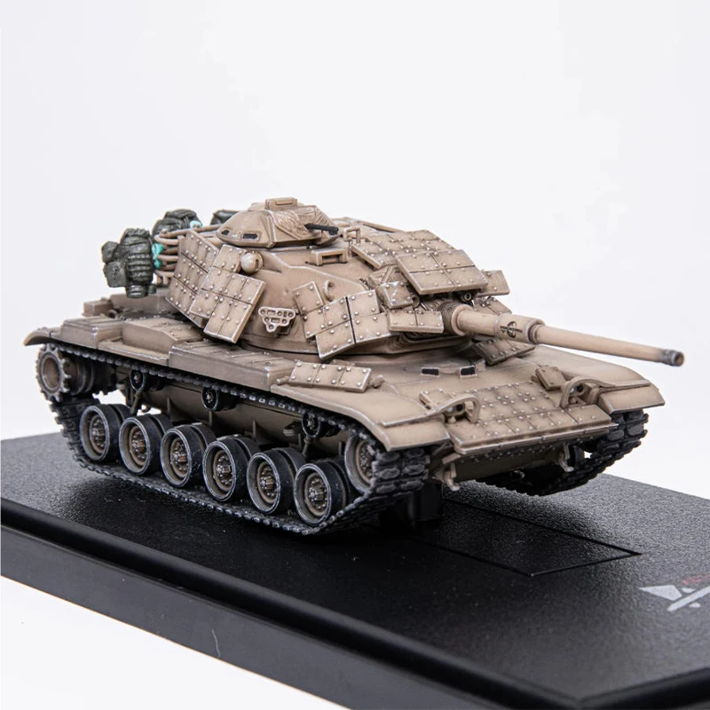Фото Модель основного боевого танка M60A1 в масштабе 1:72, имитация ERA, пластиковая статическая модель для демонстрации, коллекционная игрушка, подарок, сувенир, украшение. №5