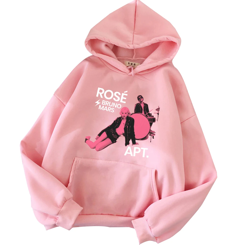 Роза Рози АПТ. Толстовка с капюшоном Bruno Mars в стиле Харадзюку пуловер топы