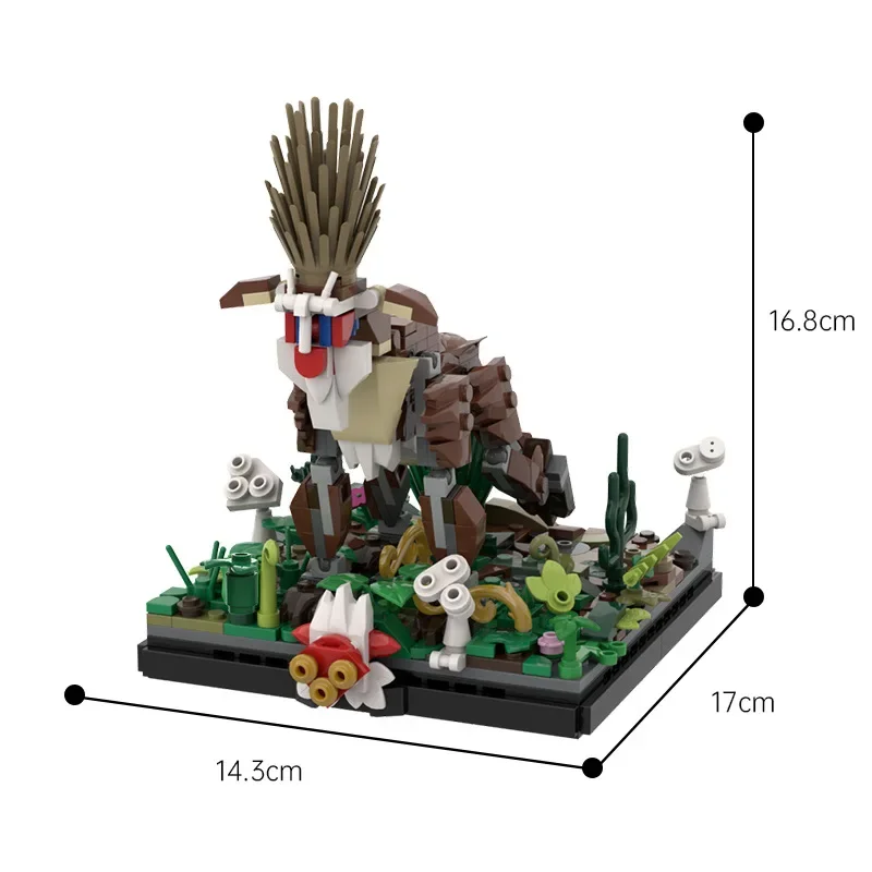 Аниме Призрак Принцесса Деревянный Дух Строительные блоки MOC- 135824 Лесной