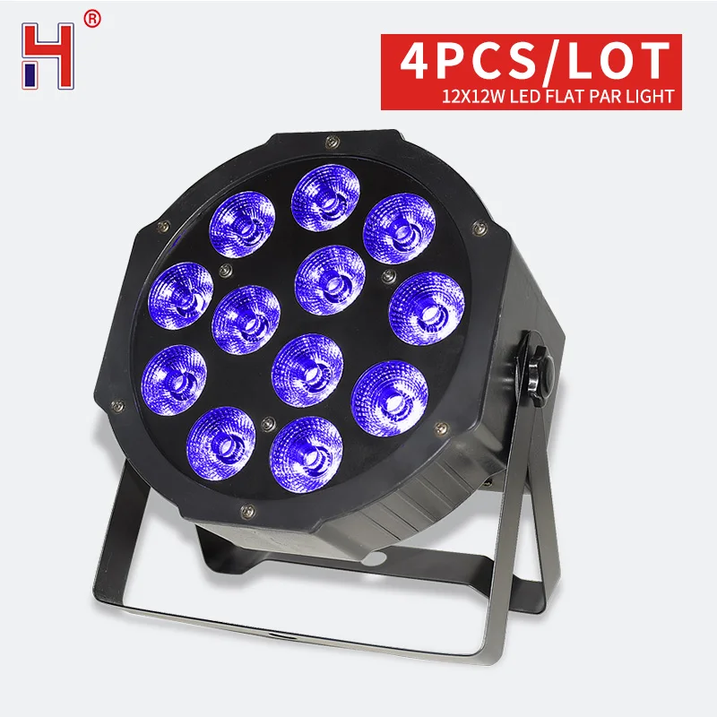 

DJ Light LED Par 12X12W RGBW 4In1 DMX Wash Effect By DMX512 Control Sound Activated Strobe For Concert Disco Party Nightclub