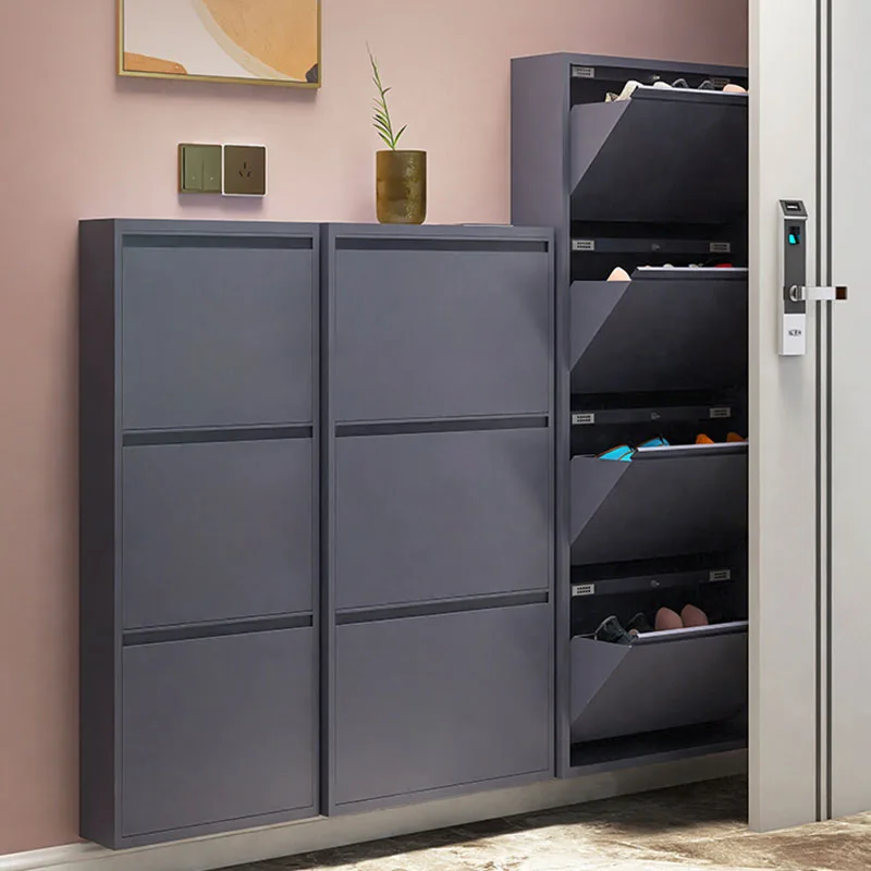 Металлическая Современная подвесная стойка для обуви настенный шкаф в гостиную