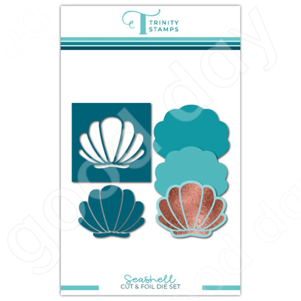 

New 2022 Arrival Seashell Metal cutting Dies Hot foil Scrapbook Diary Decoration Embossing Template Diy Greeting Card Handmade