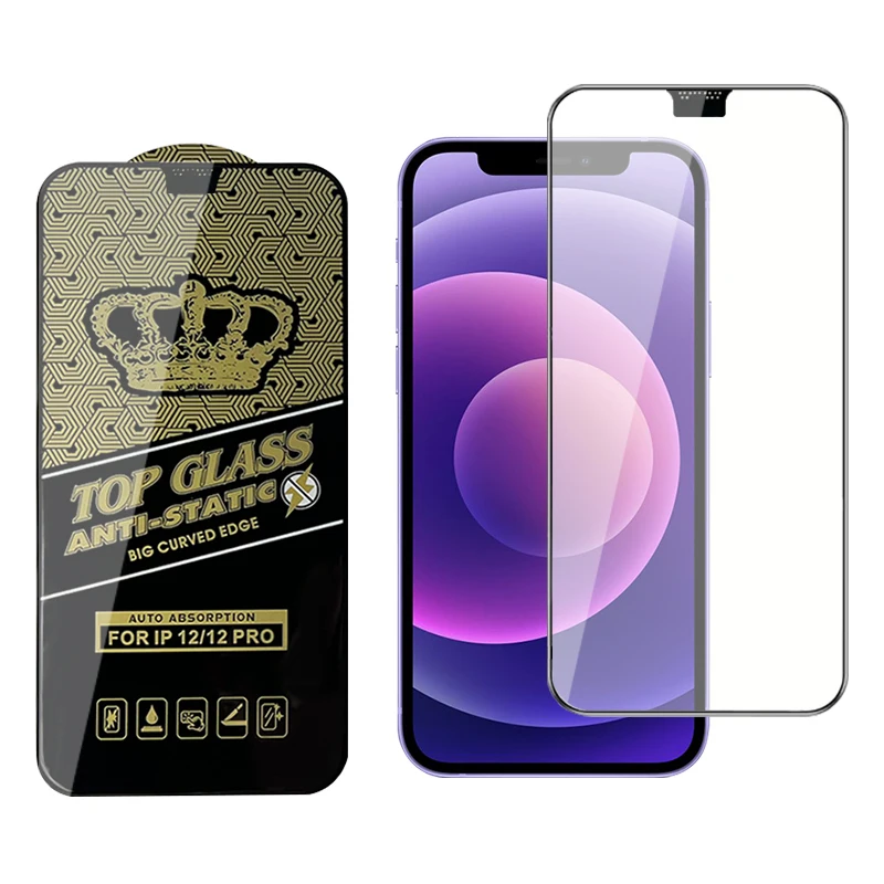 Full Coverage Tempered Glass Screen Protector for iPhone 14 Pro Max 13 Mini 12 11 X XS XR 7 Plus 8 SE 2022 2020 Film Protection