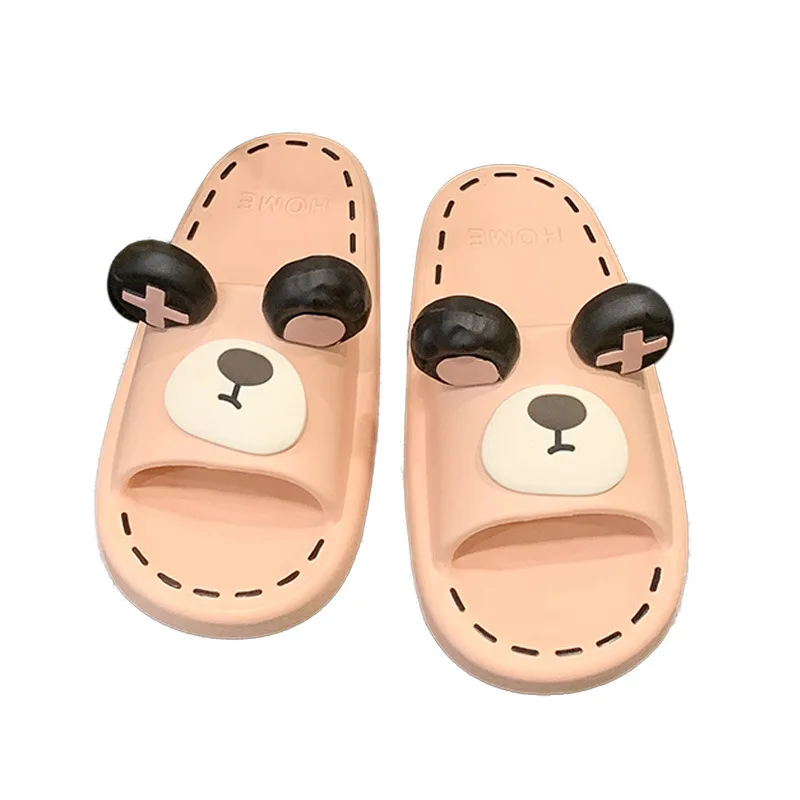 Lovely Slippers for Women Thick Soles for Summer  Indoor Home Anti Slip Silent Comfortable Cool Slippers Cartoon Male Shoes