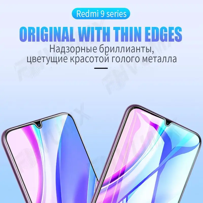 Закаленное стекло с полным покрытием для Xiaomi Redmi 9A 9 9i 9T Note 10 PROMAX PRO Защитная пленка
