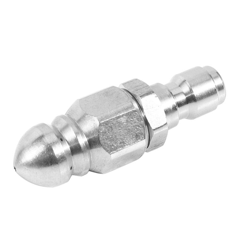 

3PCS 1/4 Inch 5000 PSI Sewer Jetter Nozzle Pressure Drain Jetter Hose Nozzle For 1/4 Pressure Washer Quick Connector