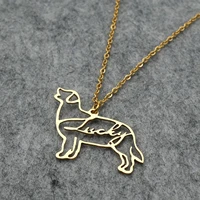 personalized name necklace for women pet dog shape necklace customized jewelry with name animal pendant memorial gift for her