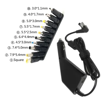 19V 4.74A 20V 4.5A 19.5V 4.62A 90W Laptop Universal Car Charger Dc Power Supply Adapter for Asus Lenovo Acer Samsung Notebooks