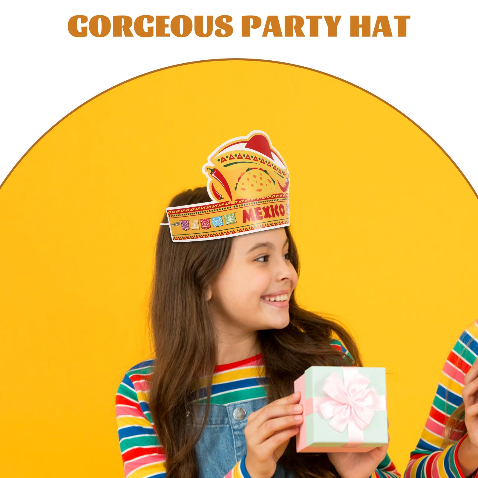 Cinco De Mayo шляпа карнавальные бумажные колпачки соломенные тканые модные детские
