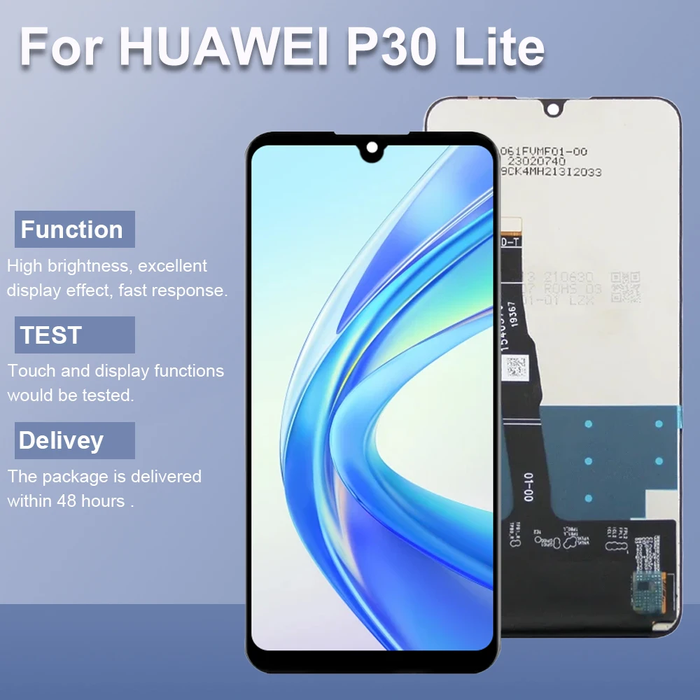 P30 Lite ЖК-экран в сборе для Huawei lite MAR-LX1M MAR-AL00 ЖК-дисплей с сенсорным экраном и