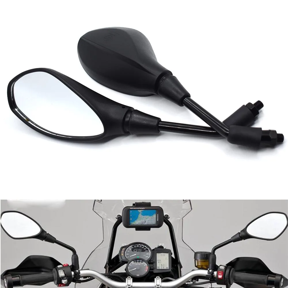 

Универсальные мотоциклетные зеркала заднего вида 10 мм, зеркало заднего вида для скутера, электровелосипеда для Kawasaki ZZR600, ZX6R, ZX636R, ZX6RR, ZX9R, ZX10R, ...