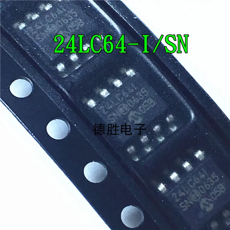 

10 ~ 50 шт. новый оригинальный 24LC64 24LC64I PIC24LC64-I/SN SOP8