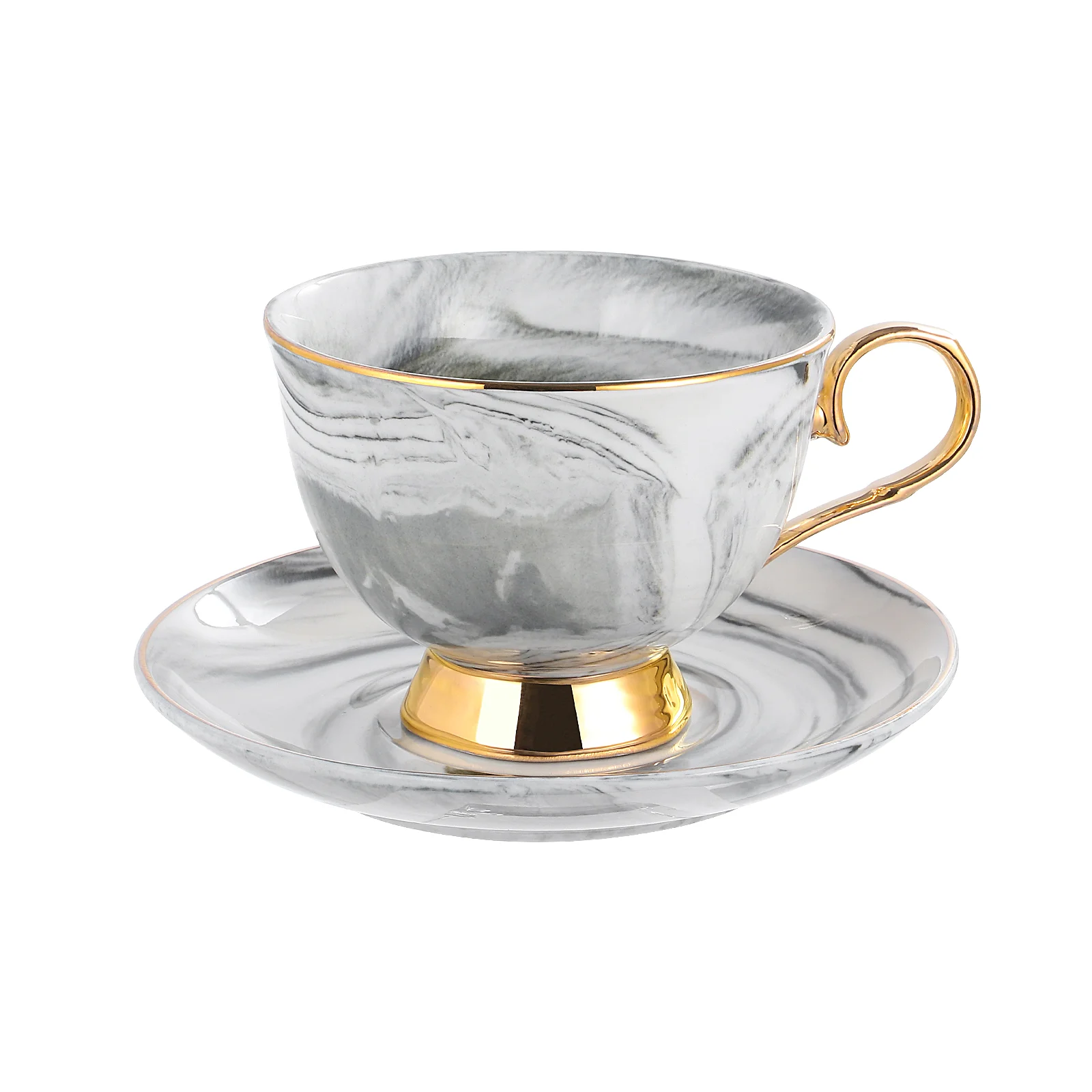 

1 Set Ceramic Cup 250ml Luxury Coffee Mug Mug Espresso Cup with Saucer