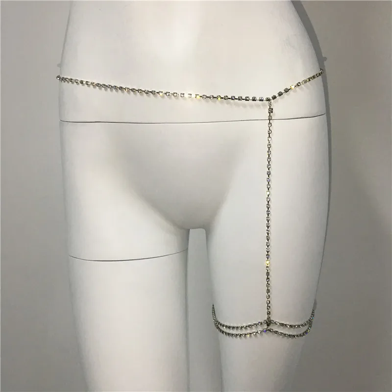 

2023 ювелирные изделия, сексуальная цепочка для ночного клуба, Женская цепочка на талию с бриллиантами, цепочка на ногу, водяной бриллиант