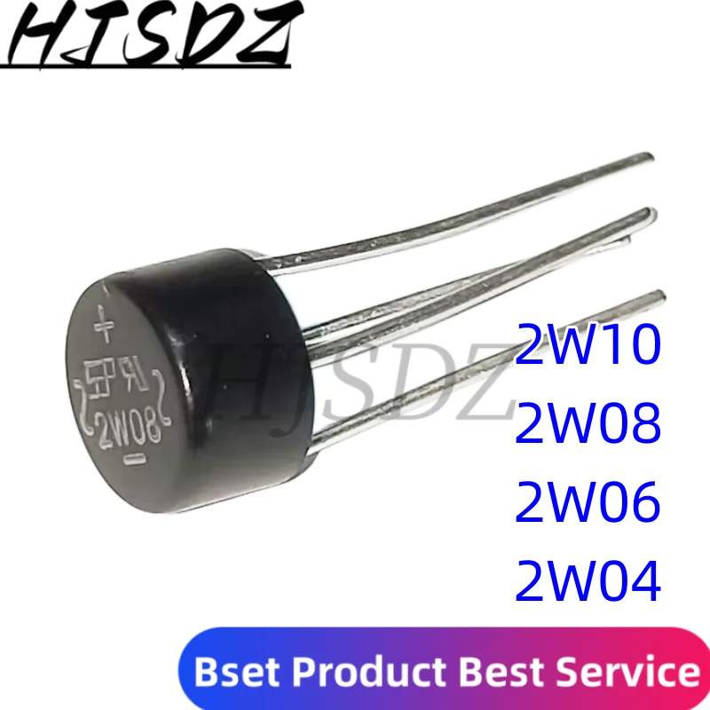 Новый и оригинальный выпрямитель, 10 ИС 2W08 2W10 2A 1000V 2W04 2W06 DIP-4 DIP4