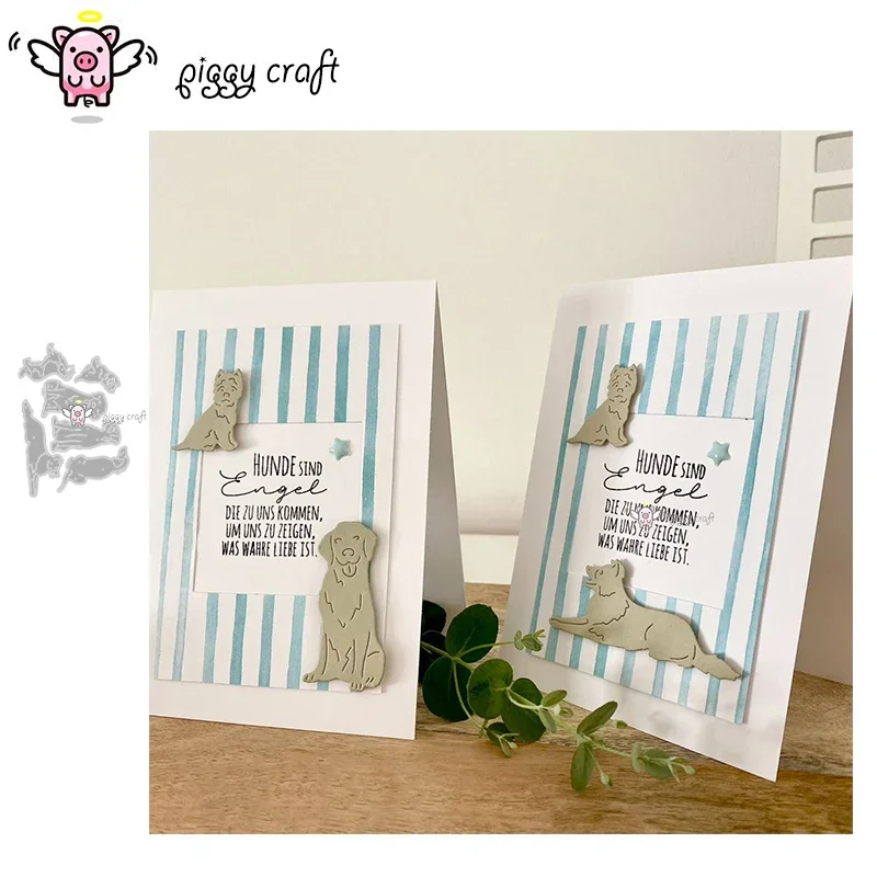 Piggy Craft metal cutting dies cut die mold New dog series Scrapbook paper craft knife mould blade punch stencils