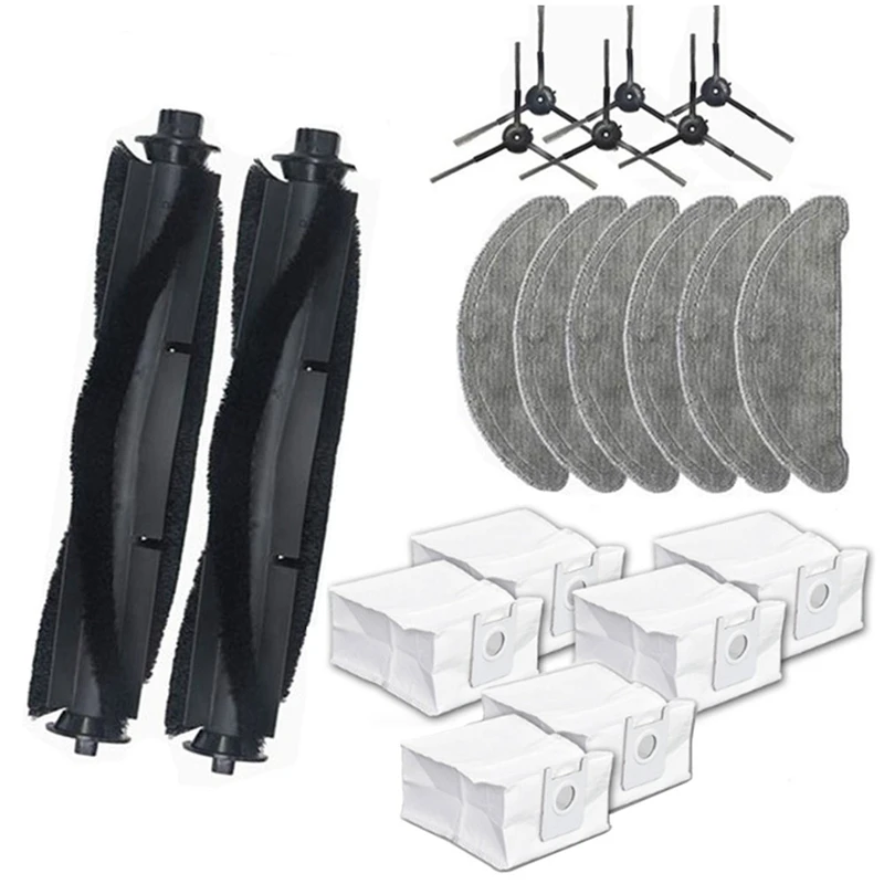 

Roller Main Brush Mops Cloths Dust Bags Side Brush Mops For Xiaomi ROIDMI EVE Plus Robot Vacuum Cleaner Accessories