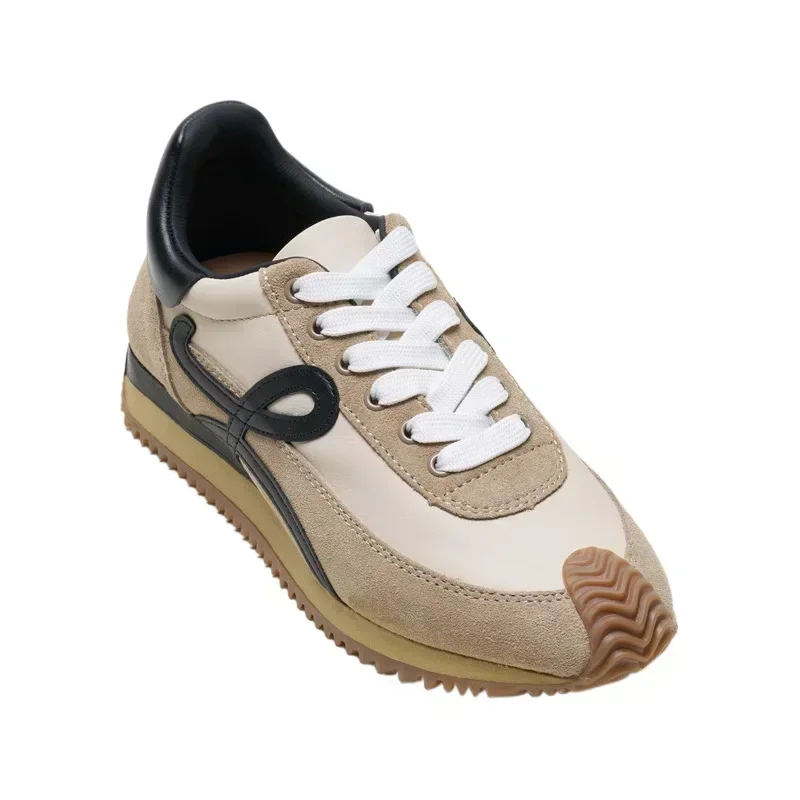 Женские кожаные повседневные кроссовки на платформе Forrest Gump Ins Fashion