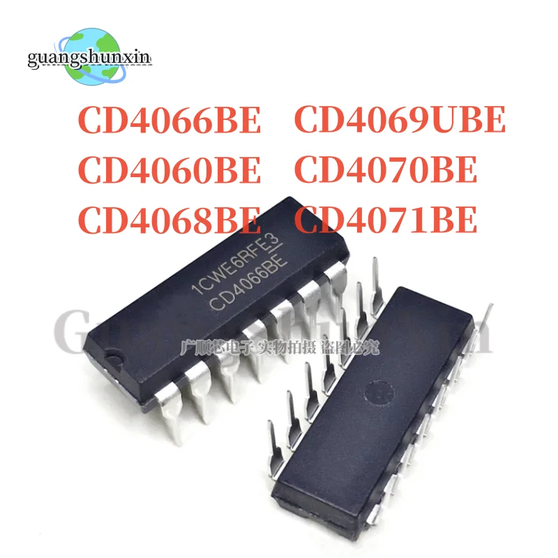 10 шт. CD4066BE CD4066 DIP-14 CD4060BE CD4060 CD4068BE CD4068 CD4069UBE CD4069BE CD4069 CD4070BE CD4070 CD4071BE CD4071 DIP16