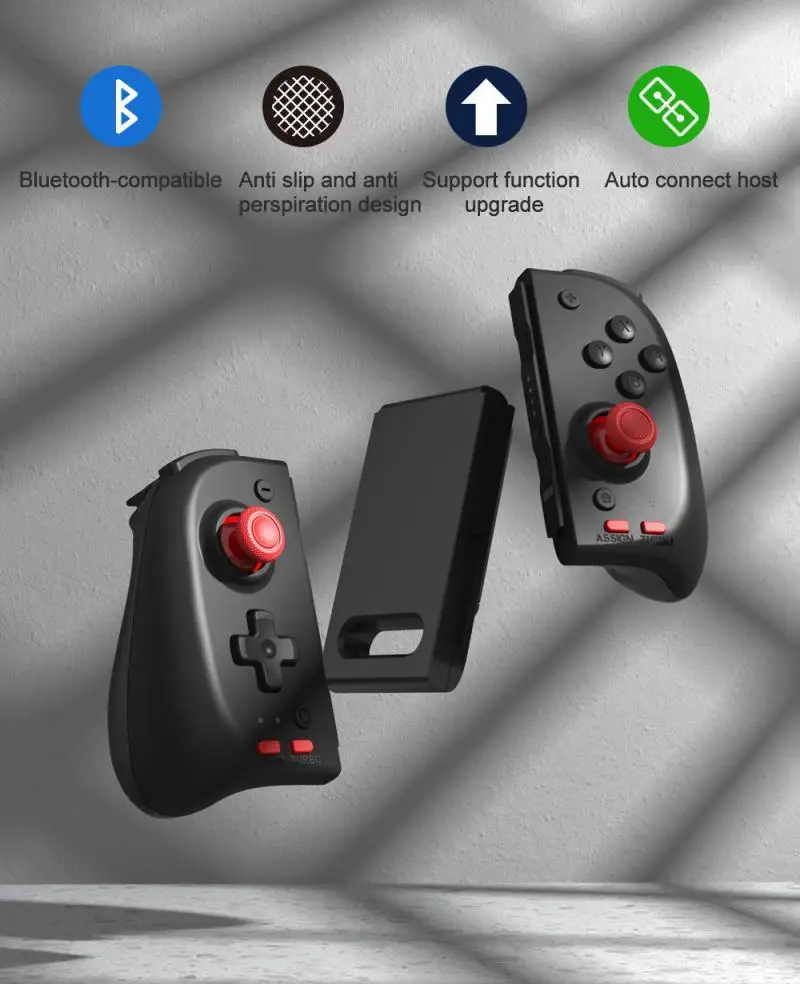 

The New Game Wireless Gamepad Is Suitable For Switch OLED L/R Joystick Game Left And Right Handle With Macro Programming Functio