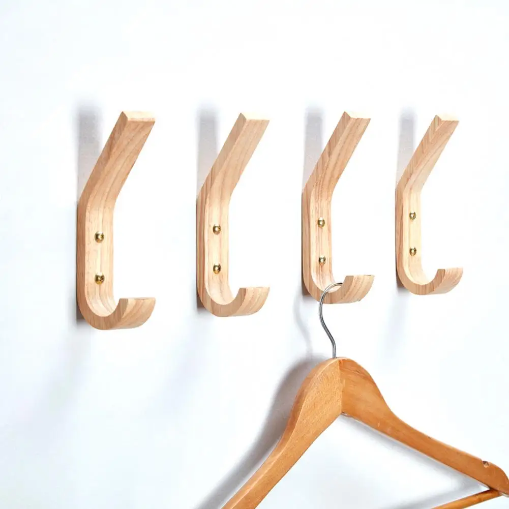 

Wall Hanging Hook Durable Wooden Heavy Duty Towel Hat Hanging Wall Hook for Bedroom Wood Hook Wall Hook