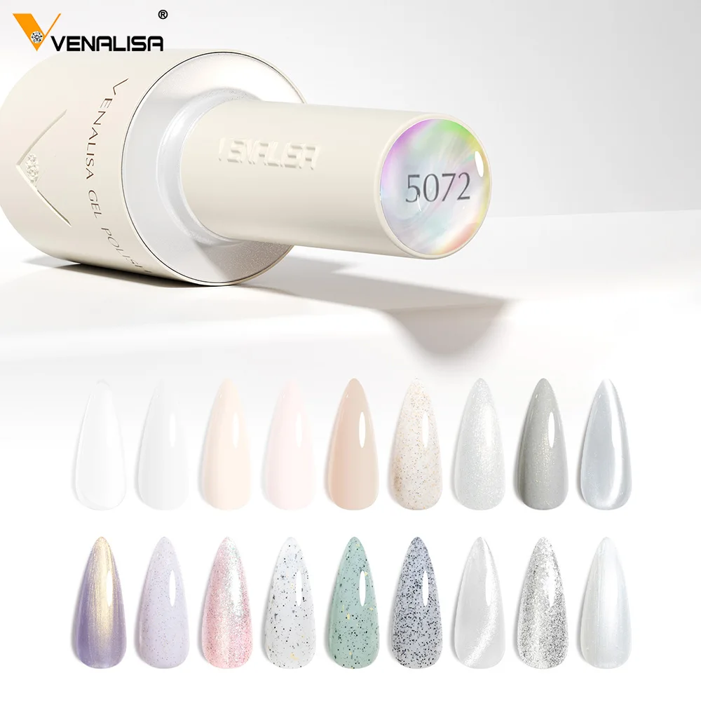 VENALISA 10ml Nail Gel Polish Pastel Pink Base French Nail Art with Rainbow Crystals Soak Off UV LED Long Lasting Semi Permanent (art.: 3920cfe7e6fee) - 3920cfe7e6fee