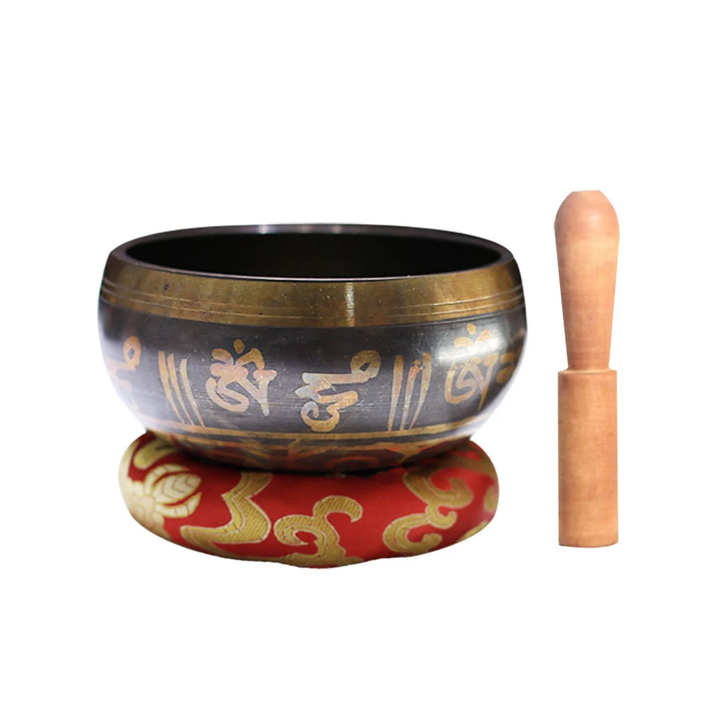 

Color Random Singing Bowl Wood Rod Set Relaxation Sound Bowls Desk