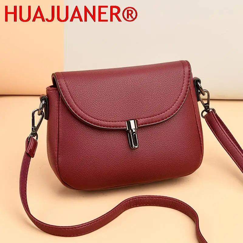 

Новинка 2023, кожаная сумка-мессенджер, женская сумка для матерей среднего возраста, модная мягкая кожаная женская универсальная мини-сумка на одно плечо