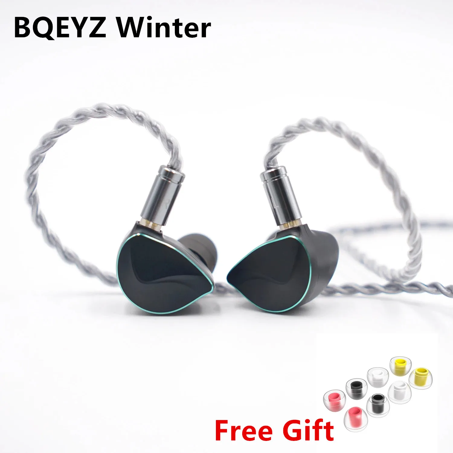 

BQEYZ Winter Earphone HiFi Dynamic Driver PZT Bone Conduction In-Ear Monitor Wired Earbud with Detachable Cable Headphone