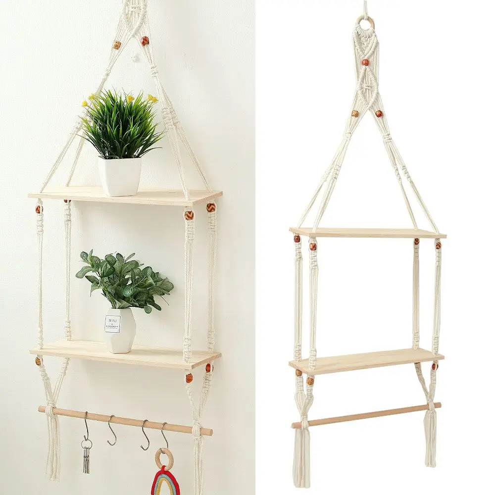 

Plant Hanger Plants Holder Wall Decoration Garden Rope Flower Pot Hanging Basket Cotton Rope Flower Pot Hanging Basket