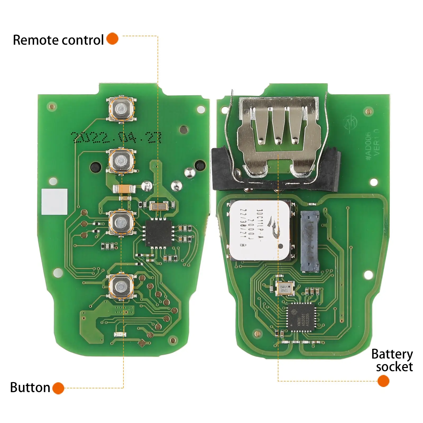 Xhorse XSADJ1GL VVDI 754J смарт-ключ 315 МГц/433 МГц/868 МГц для Audi A6L Q5 A4L A8L с корпусом ключа полный