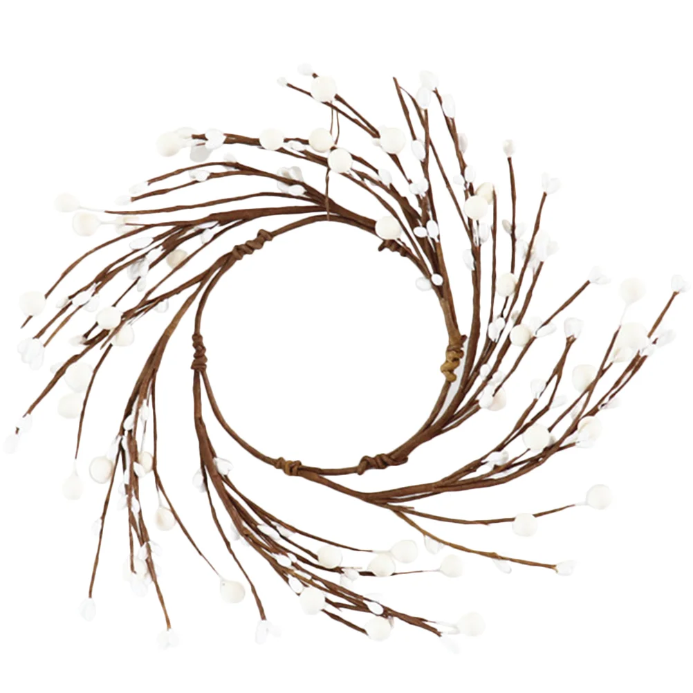 

Berry Wreath Ring Pip Garland Rings Christmas Table Mini Wreaths Fall Tealight Holder Votive Harvest Taper Pillar Thanksgiving