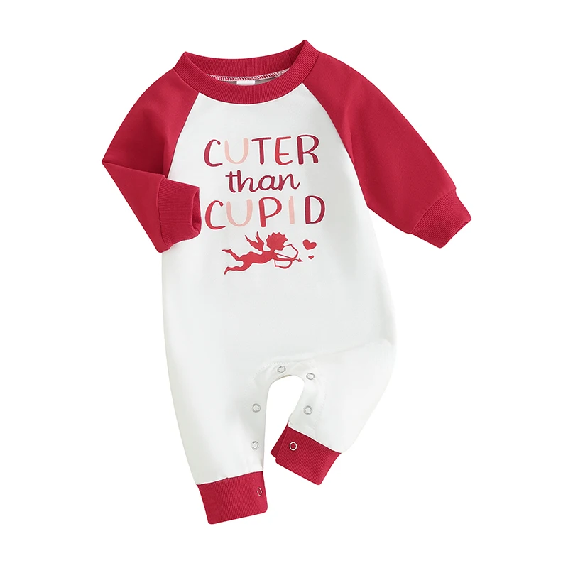 

Valentines Baby Boy Girl Outfit Long Sleeve Romper Bodysuit Little Lover Jumpsuit Winter Clothes