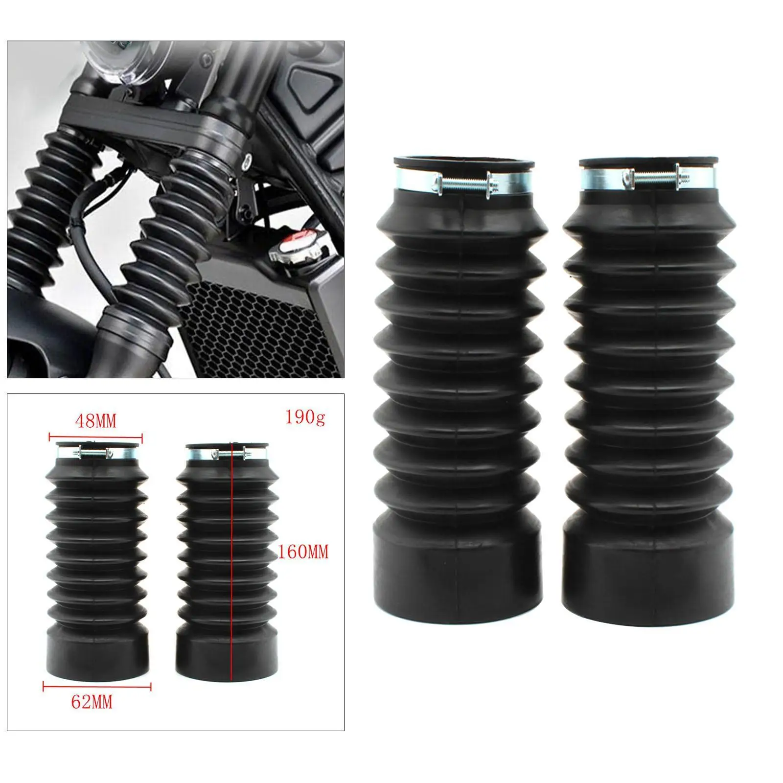 

2x Front Fork Cover Shock Absorber Boots for CMX500 CMX300