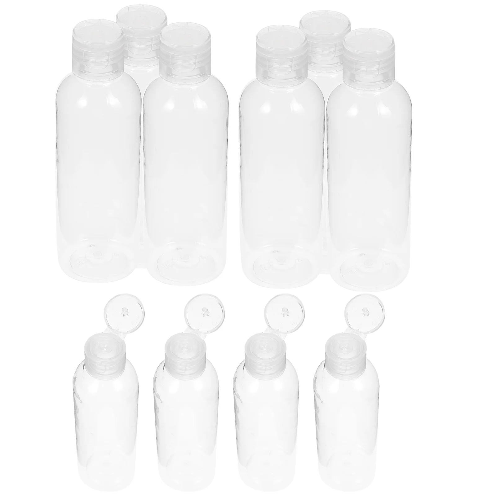 

10 Pcs Squeeze Bottle Travel Shampoo Conditioner Bottles Toiletries Containers Bottled Lotion Refillable Plastic Size