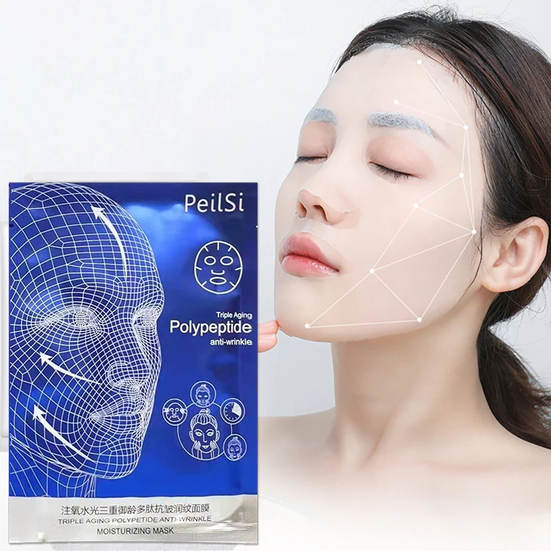 

50Pcs Moisturizing Facial Sheet Masks Skincare Anti-Wrinkle Aging Beauty Health Hydrating Firm Depth Replenishment Face Mask Set