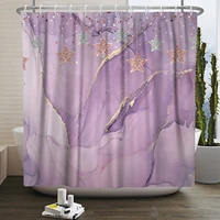 gradient marble shower curtain luxury abstract shower curtain washable fabric bathroom curtain waterproof custom bathroom set